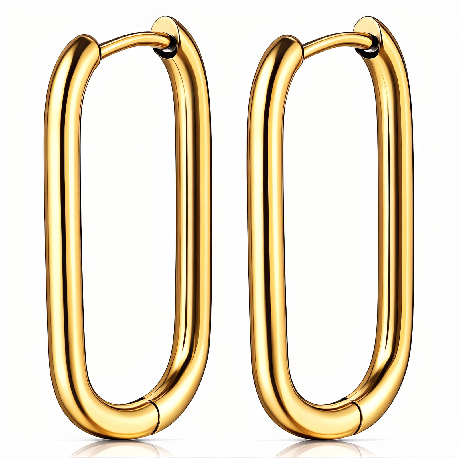 Levně SYLVIENE Náušnice OVAL Gold
