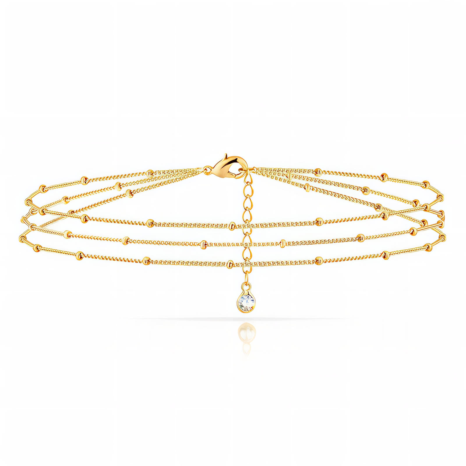 Trojitý náramek SATELLITE Gold