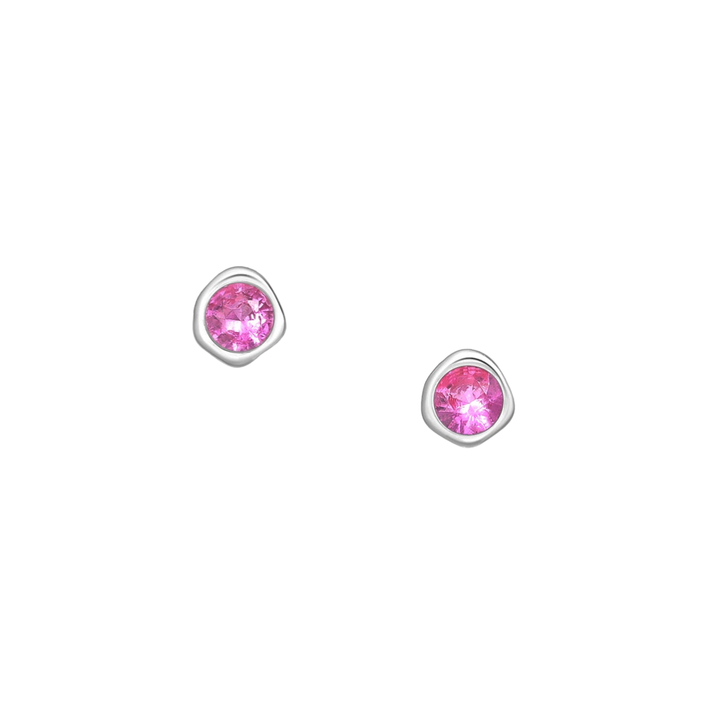 Stříbrné náušnice Birthstone Říjen
