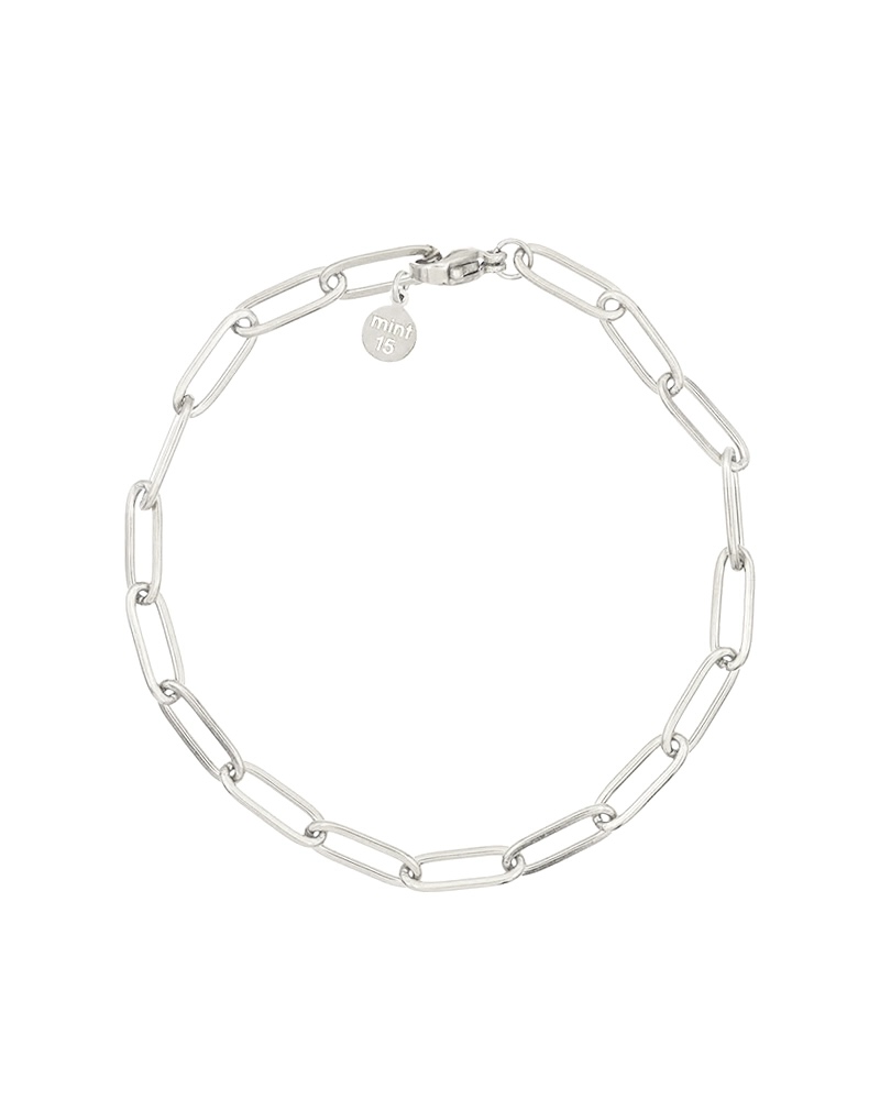 Levně Mint15 Náramek CHAIN Silver - z voděodolné chirurgické oceli, která ti nezčerná ani nezmění barvu