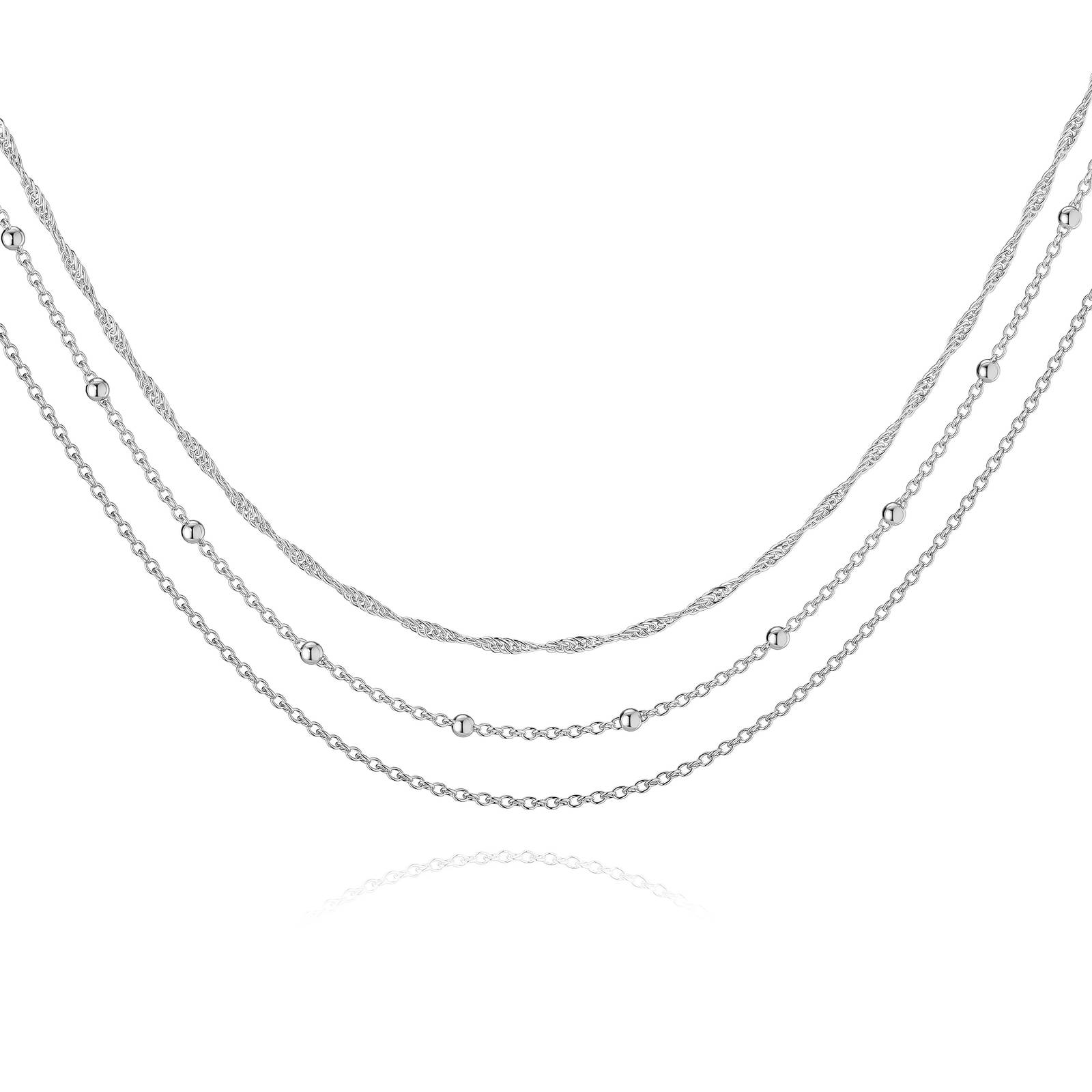SYLVIENE Set řetízků MADELINE Silver
