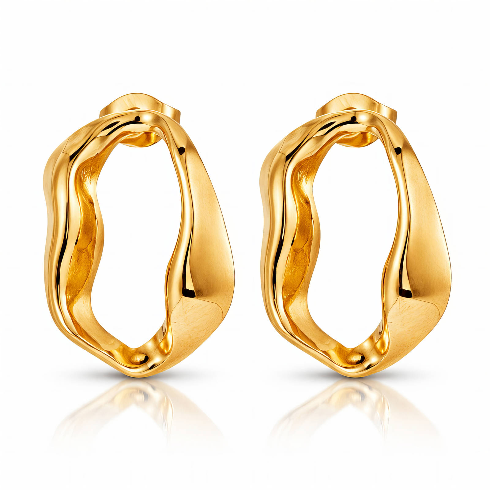 SYLVIENE Náušnice ORGANIC Gold