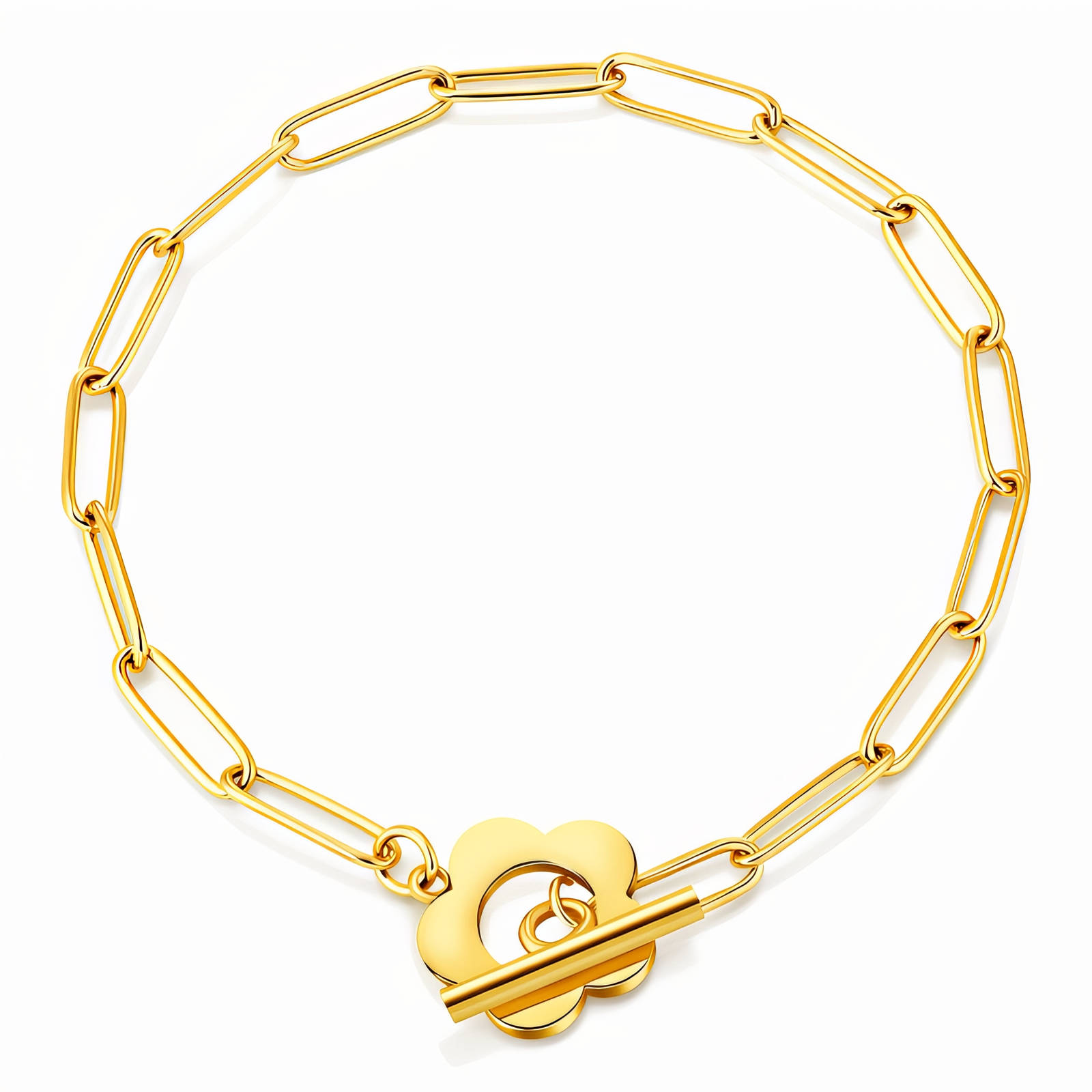 SYLVIENE Náramek Flower CHAIN Gold