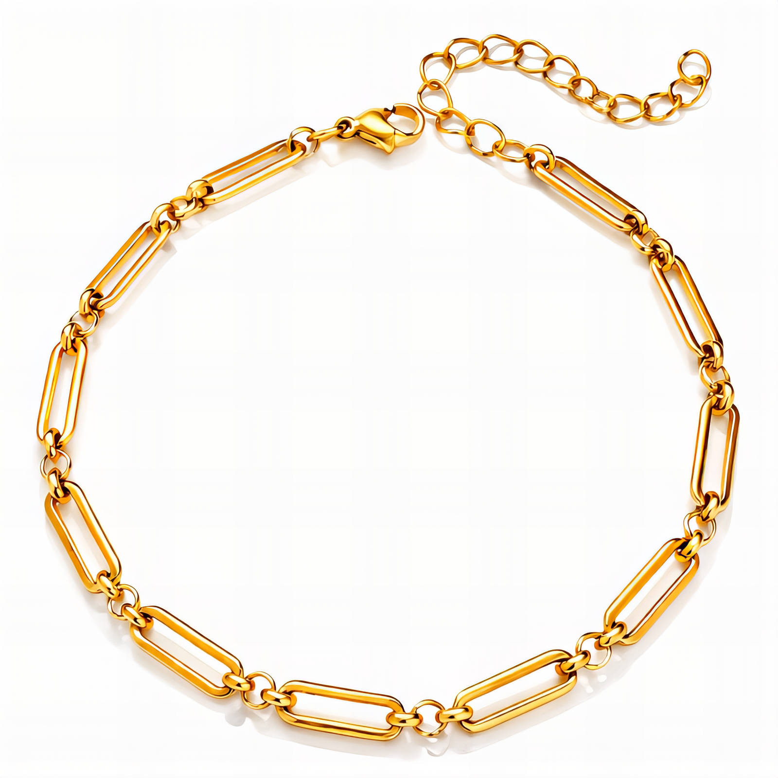 SYLVIENE Náramek na nohu Chain Charm Gold