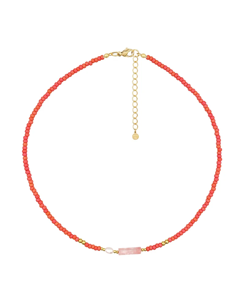 Mint15 Korálkový náhrdelník Coral Sunset