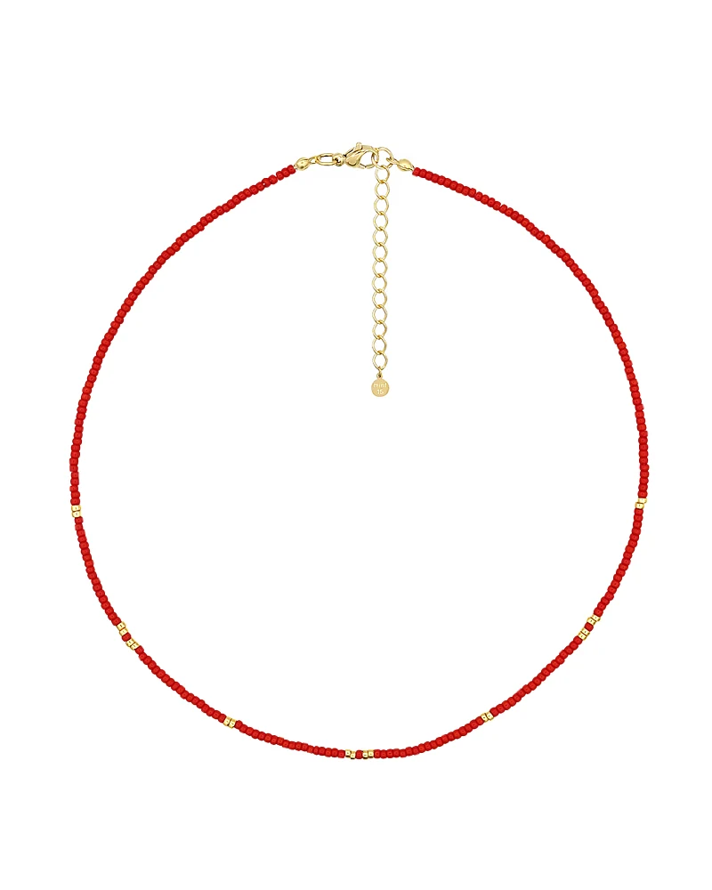 Mint15 Korálkový náhrdelník Red
