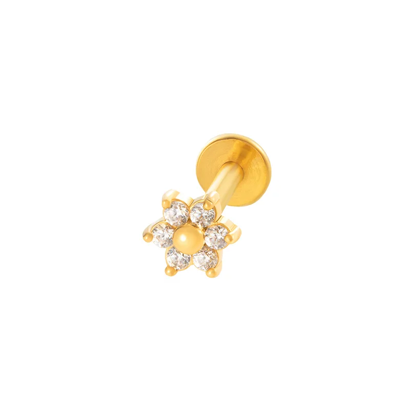 SYLVIENE Labreta Blossom se Zirkony Gold
