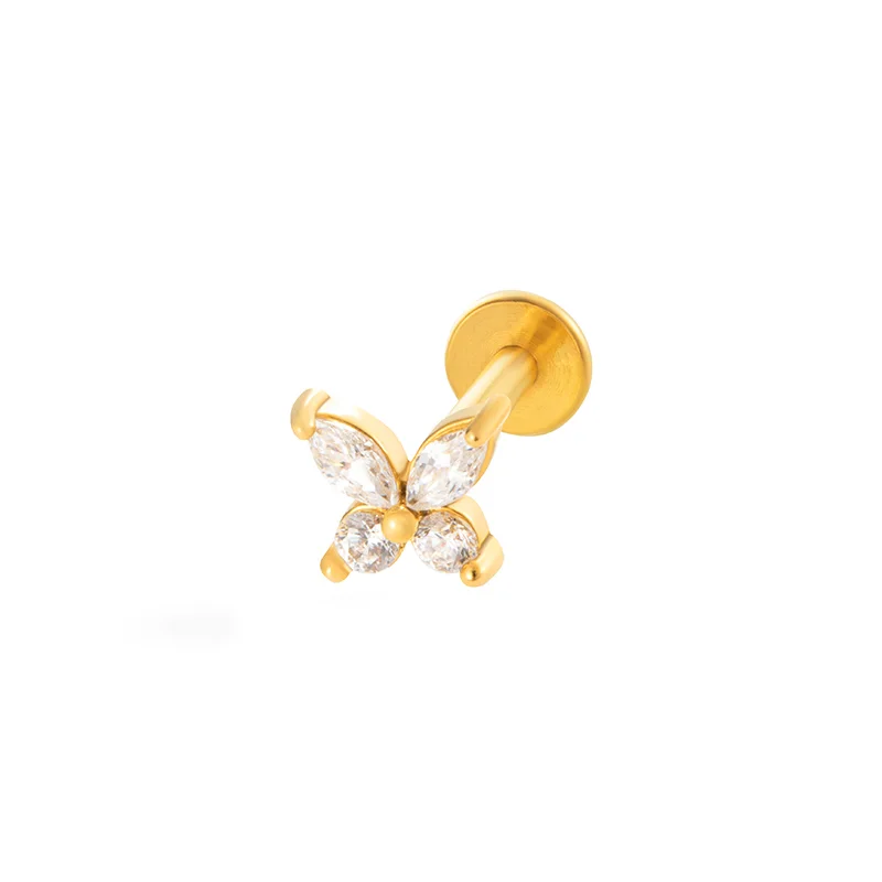 SYLVIENE Labreta Butterfly se Zirkony Gold