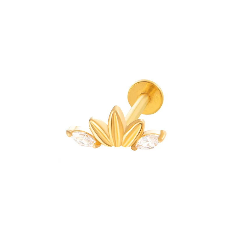 SYLVIENE Labreta Chic se Zirkony Gold