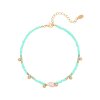 Korálkový náramek na nohu FUN Tyrkys