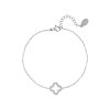 Náramek CLOVER se Zirkony Silver