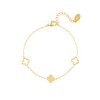 Náramek CLOVER Triple Gold