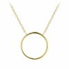 Pozlacený náhrdelník Circle 16 mm  Ag 925/1000