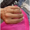 Rose Gold prstýnek REA  Ag 925/1000