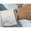 Stříbrný náramek LOVE Lazurit 3mm