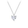 Stríbrný náhrdelník Srdce se Zirkonem 5 mm
