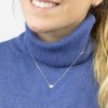 Stříbrný náhrdelník s písmenem "M" se Zirkony