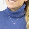 Stříbrný náhrdelník s písmenem "D" se Zirkony