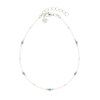 Náramek na nohu White & Turquoise Silver