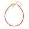 Náramek na nohu Elegance Coral Gold