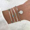 Set náramků Turquoise Chic Silver