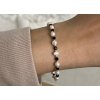 Perlový náramek s černým spinelem