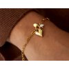 Náramek CHAIN HEART Gold