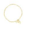 Náramek CHAIN HEART Gold