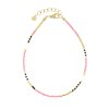 Náramek na nohu DELICATE Hot Pink Gold