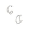 Náušnice kruhy DOUBLE Silver (2)
