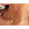 Náhrdelník CLOVER Triple Gold (2)