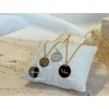Náhrdelník CHLOE s gravírováním po obvodu medailonku Gold Filled 13 mm