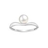 Stříbrný prsten PERLA