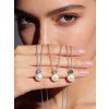 Stříbrný náhrdelník Birthstone s perličkou Květen
