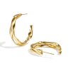 Dvojité náušnice kruhy VIKTORIE Gold