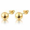 Náušnice BALL 4 mm Gold