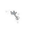 Labreta Triple Marquise se Zirkony