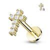 Labreta Cross se Zirkony Gold