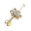 Labreta Hollow Flower se Zirkony