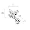 Labreta Butterfly se Zirkony