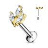 Labreta Three Marquise se Zirkony