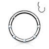 Piercing segment kroužek s Krystaly