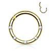 Piercing segment kroužek s Krystaly