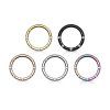 Piercing segment kroužek s Krystaly