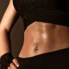 Piercing do pupíku s Krystaly Gold