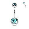 Piercing do pupíku se Zirkony Silver