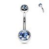 Piercing do pupíku se Zirkony Silver