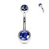 Piercing do pupíku se Zirkony Silver