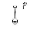Piercing do pupíku Simple Silver
