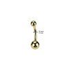 Piercing do pupíku Simple Gold
